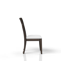 Chocolate Upholstered Seat Side Chair