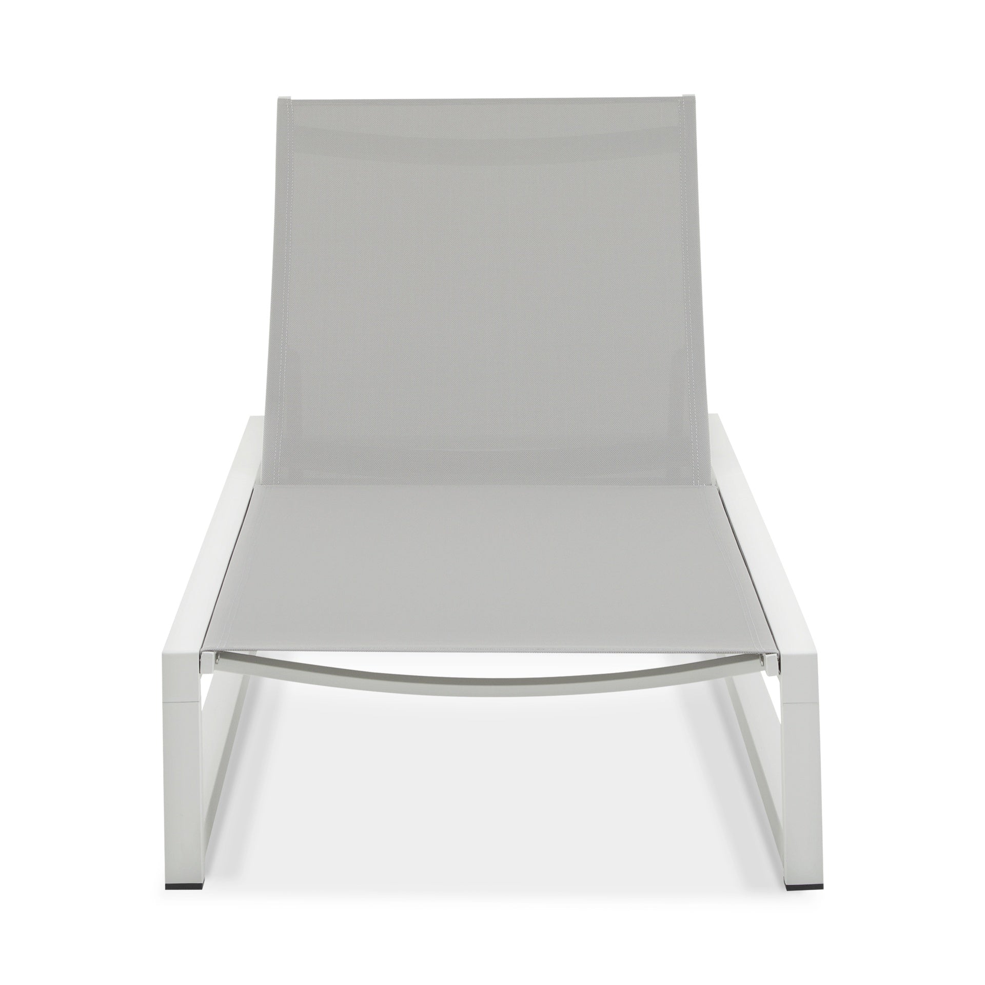 5-Level Adjustable 2-Piece Outdoor Chaise Lounge, Durable Aluminum Frame & Textilene Mesh, Perfect for Patio/Poolside