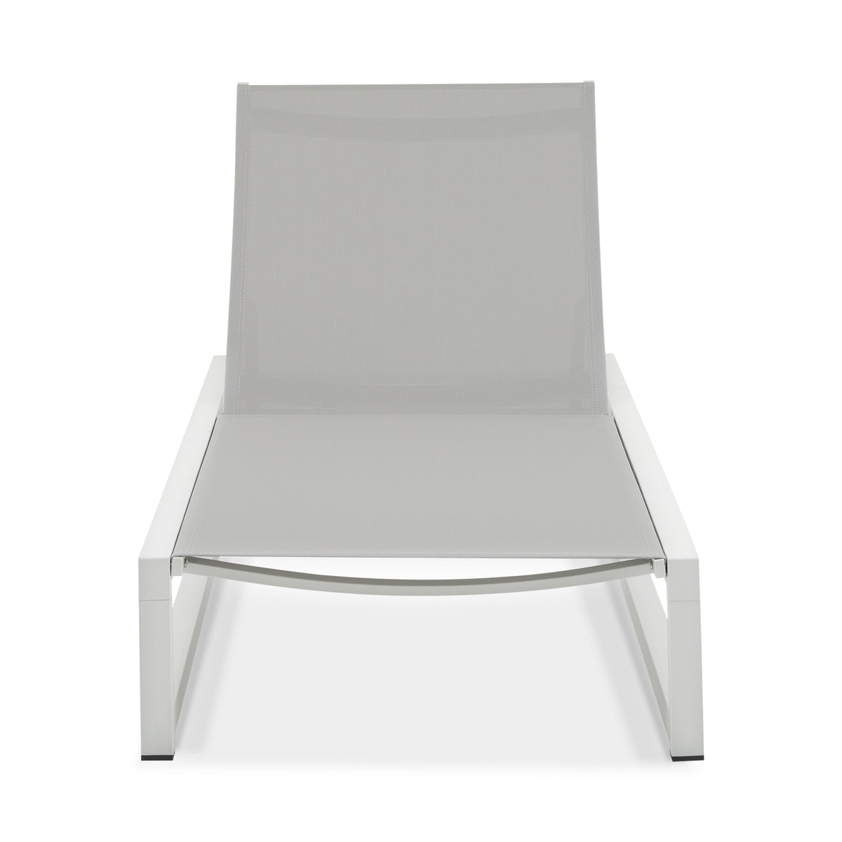 5-Level Adjustable 2-Piece Outdoor Chaise Lounge, Durable Aluminum Frame & Textilene Mesh, Perfect for Patio/Poolside