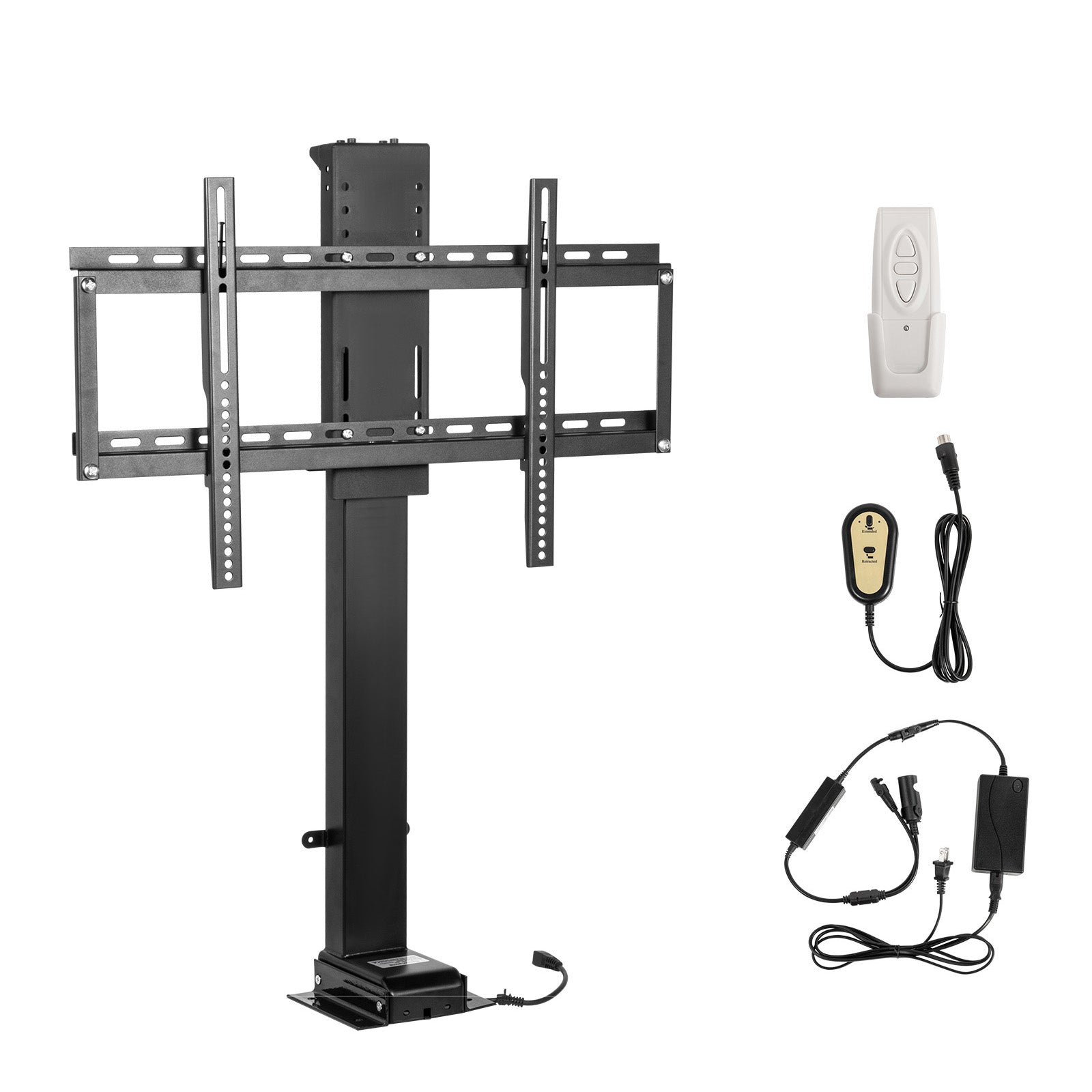 Motorized TV Lift Stroke Length 39.4 Inches Motorized TV Mount Fit for 32-70 Inch TV Lift with Remote Control Height Adjustable 28.74-68.11 Inch,Load Capacity 154 Lbs