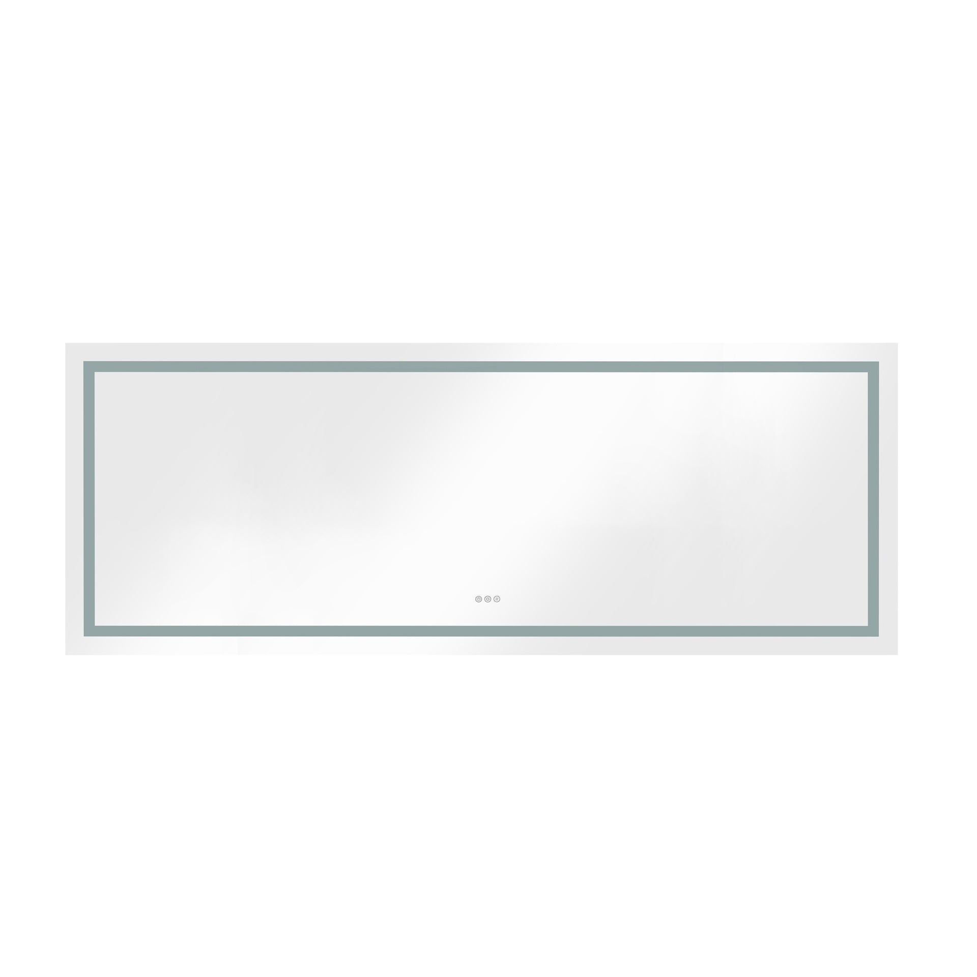 96 x 36 Inch LED Bathroom Mirror with Front and Backlight, Wall Mounted Vanity Mirror, Anti-Fog, Memory, 3 Colors, Stepless Dimmable