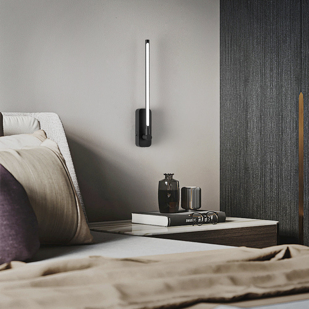 Rechargeable Wall Lights with Remote Control - LED Picture Lights for Bedroom - Wireless Magnetic Clip- On Art Light Fixtures - 3CCT-Dimmable in Black
