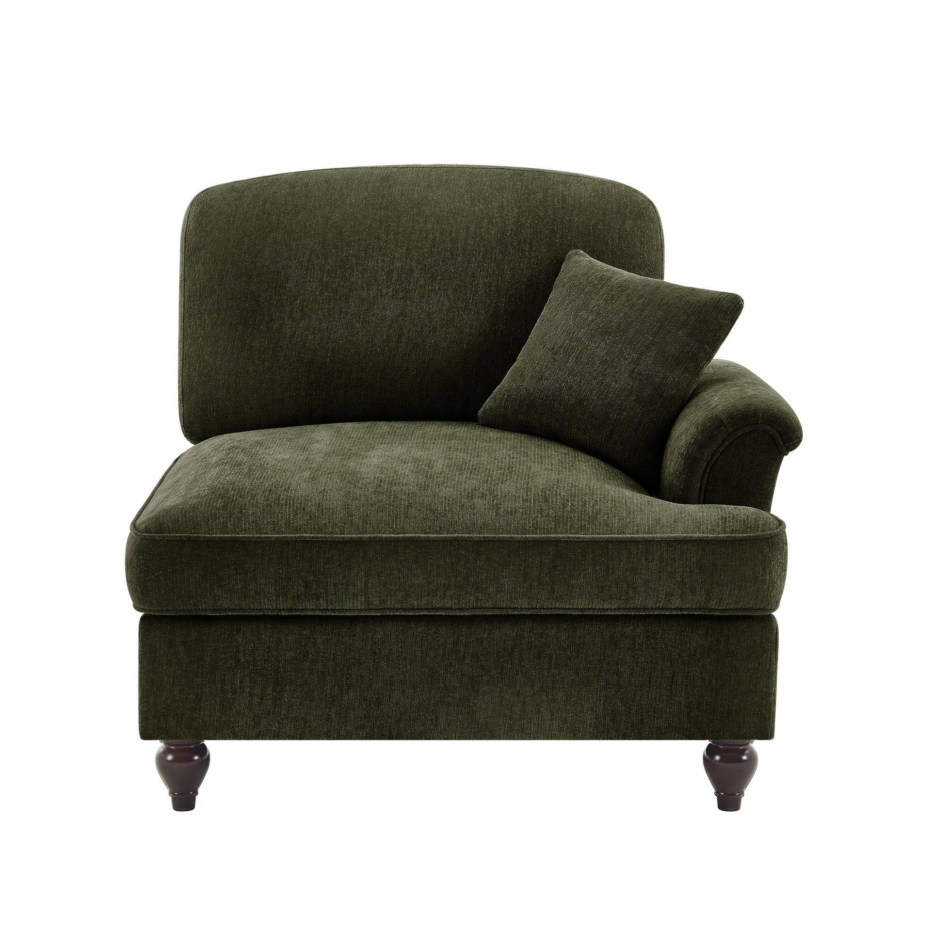 Sofa RSF Chenille W/1 Pillow -Green