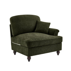 Sofa RSF Chenille W/1 Pillow -Green