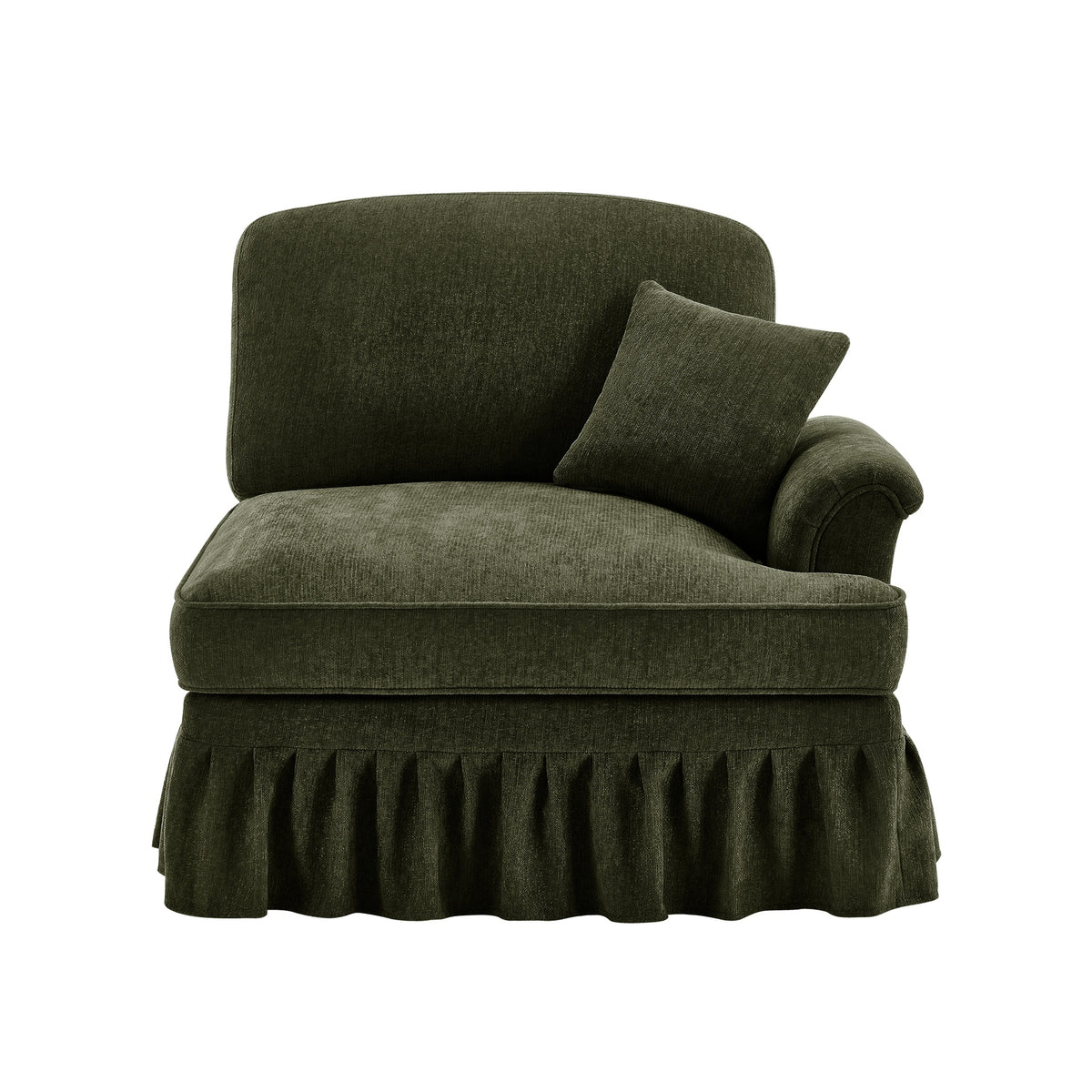 Sofa RSF Chenille W/1 Pillow -Green
