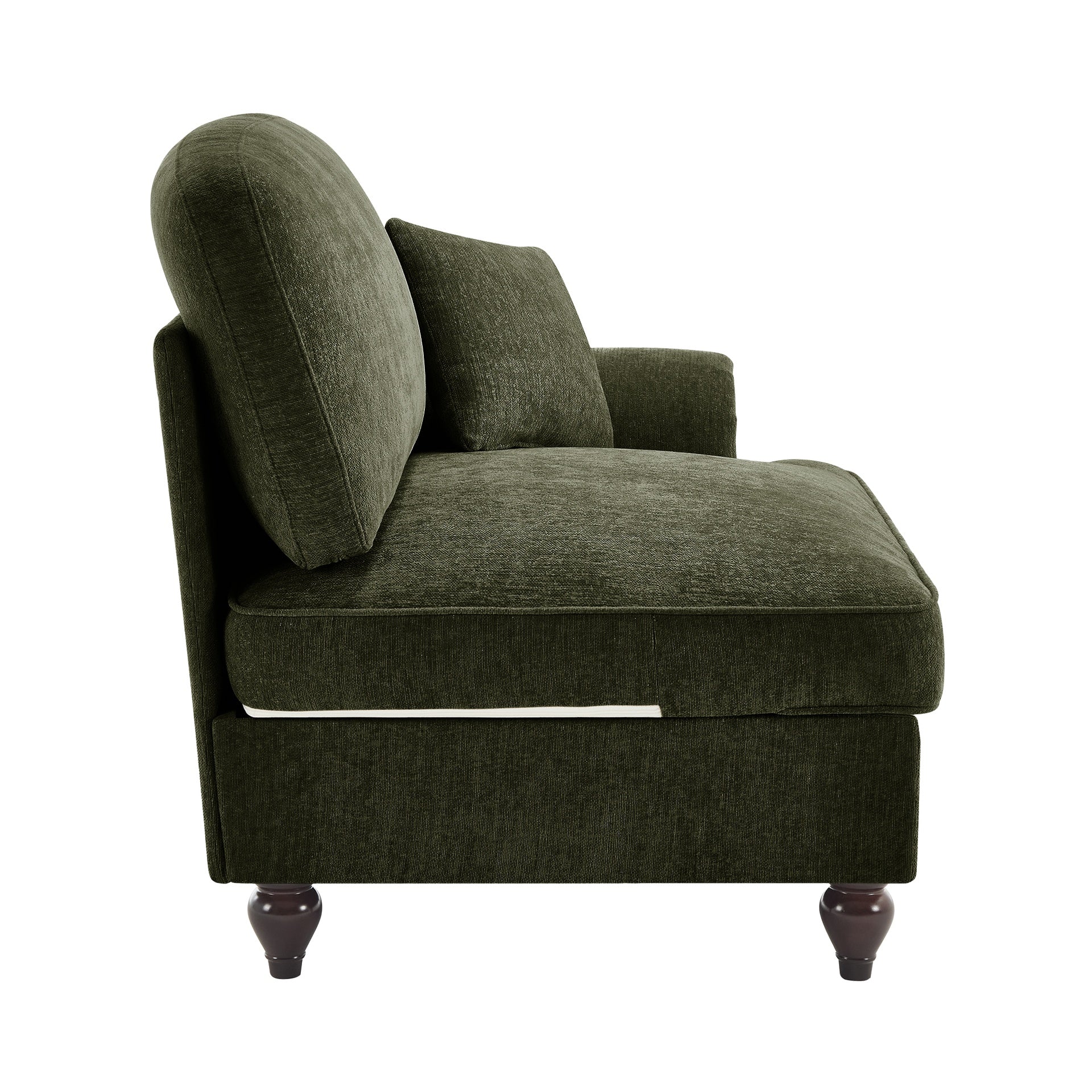 Sofa RSF Chenille W/1 Pillow -Green