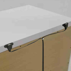 Contemporary Style 1pc Nightstand Hidden Jewelry Drawer Acrylic Legs USB Port White Finish Bedroom Furniture