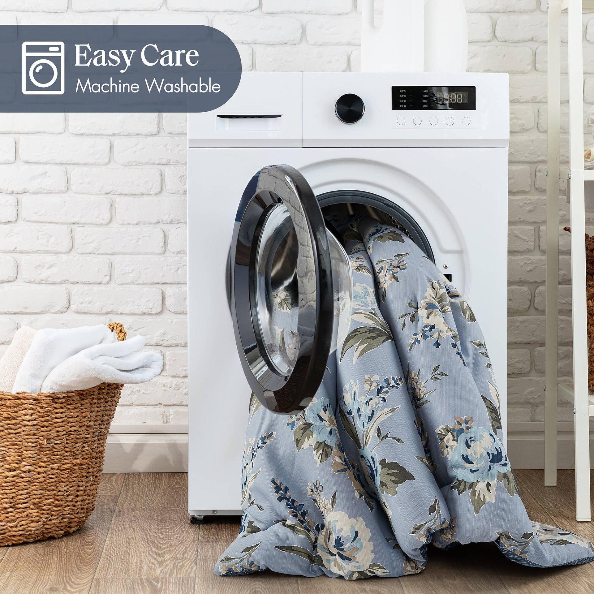 7PCS King Vintage Floral Comforter Set