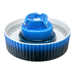 Ceramic Cat Water Fountain 2.1L/71oz Cupcake Pet Fountain for Cats & Dogs