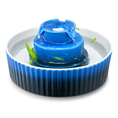 Ceramic Cat Water Fountain 2.1L/71oz Cupcake Pet Fountain for Cats & Dogs