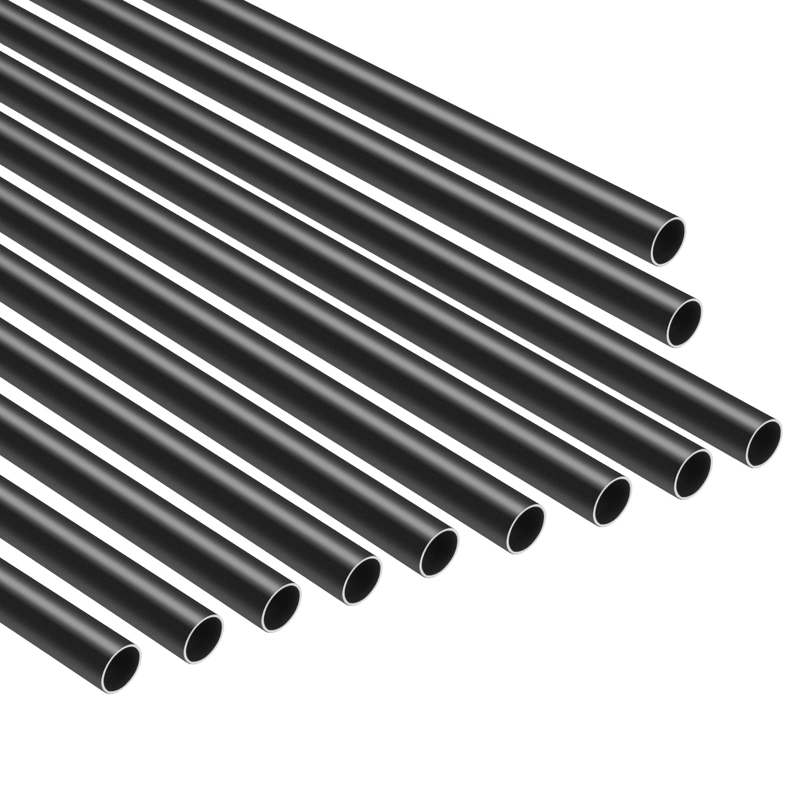 Metal Staircase Balusters 51 Pack 26 In Aluminum Spindles with Screws/Rail Caps