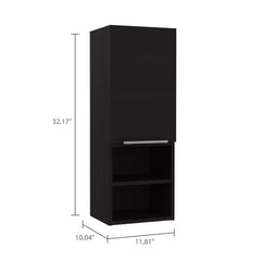 Wenge Rectangle 2-Shelf Medicine Cabinet