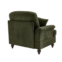 Sofa LSF Chenille W/1 Pillow -Green