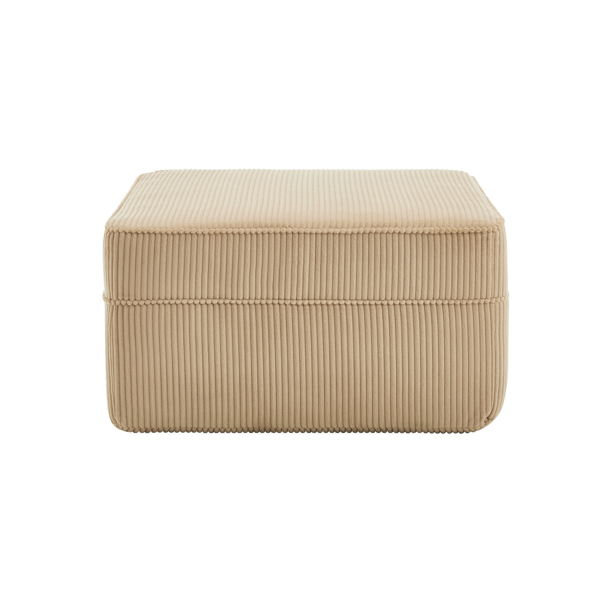 Martha Ottoman Corduroy -Camel