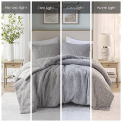 3 Piece Oversized Comforter Set-Full/Queen