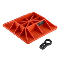 High Lift Jack Base and Handle Keeper Off Road Jack Support Stand Base Red