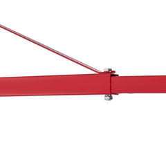 Electric Hoist Support Arm, 1320 lbs Max Load Capacity, Electric Hoist Holder Swing Arm with Pole, Steel Hoist Frame, 180° Swivel Scaffold Hoist Lifting Arm, Winch Hoist Arm for Workshop, Garage