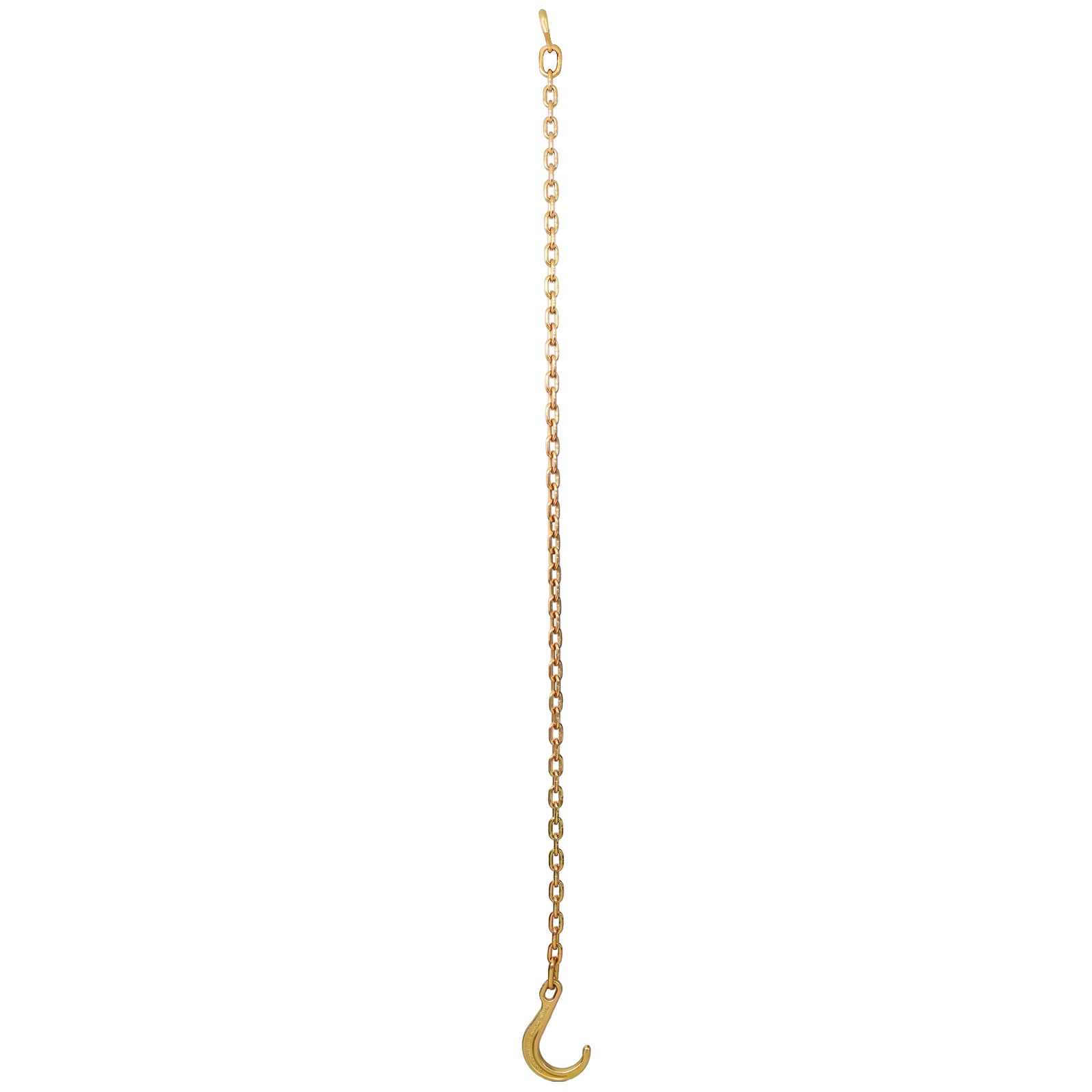 Tow Chain with 8 Inch Forged J Hook and Grab Hook - Grade 70 Chain - 6 Foot - 4,700 Pound Safe Working Load