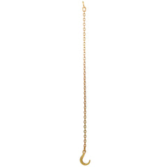 Tow Chain with 8 Inch Forged J Hook and Grab Hook - Grade 70 Chain - 6 Foot - 4,700 Pound Safe Working Load