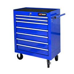 7 DRAWERS MULTIFUNCTIONAL TOOL CART WITH WHEELS-BLUE