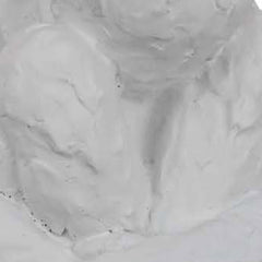 Roy Abstract Contemplative Man Figurine, White Resin Art 15 Inch