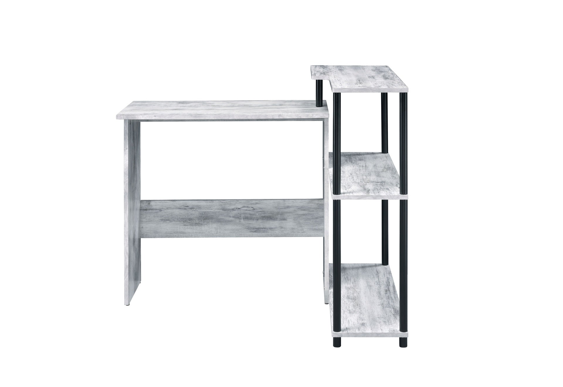 Levi Antique White & Black Finish Writing Desk
