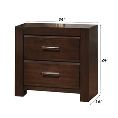 Oberreit Walnut Finish Nightstand