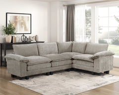 Modern Style Armless Chair Chenille Fabric Upholstery Contemporary Living Room Furniture 1pc Durable Plywood Plush Comfort