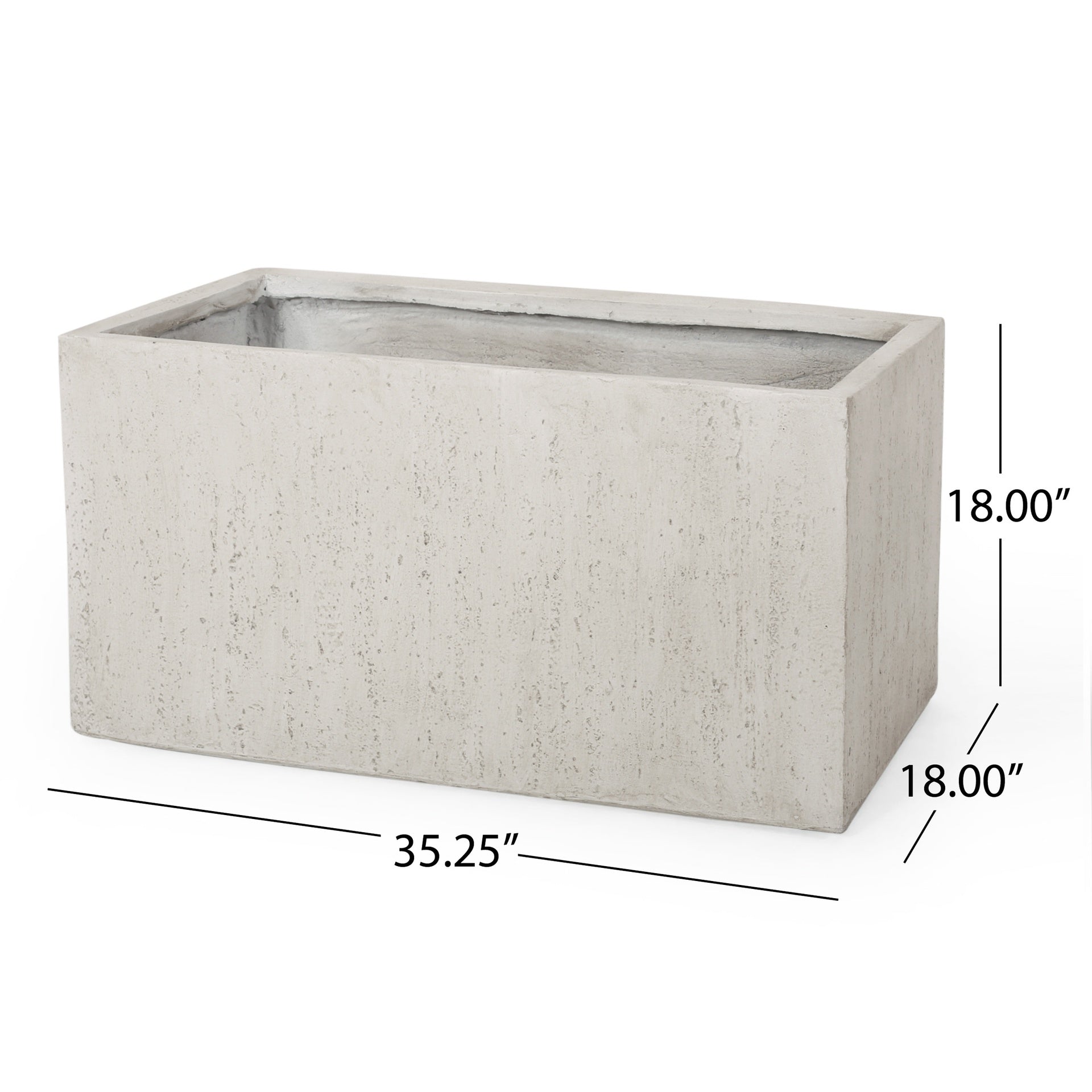 OUTDOOR LARGE SQUARE MGO PLANTER