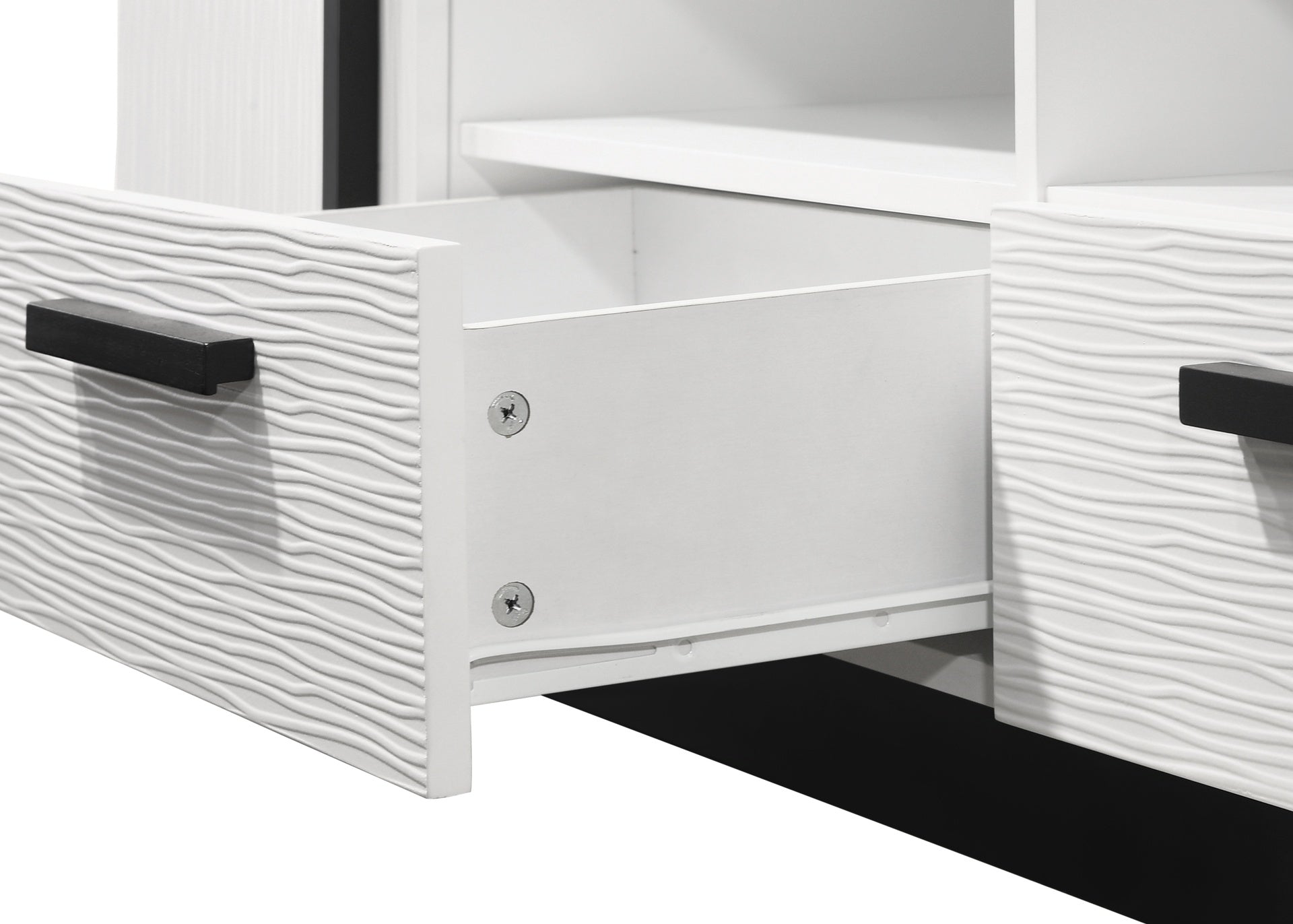 Matilda 70.5" White Finish TV Stand with Drawers