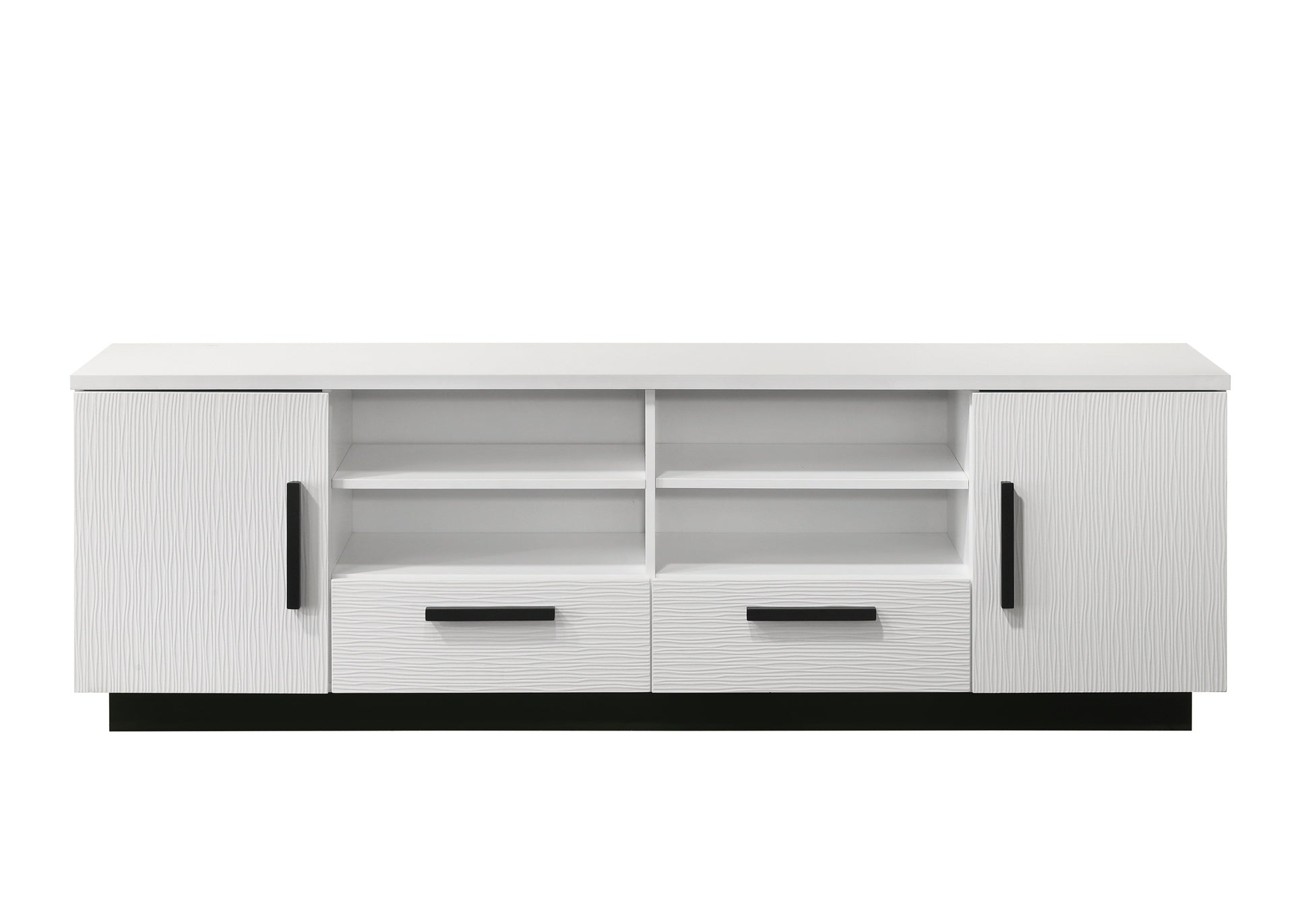 Matilda 70.5" White Finish TV Stand with Drawers