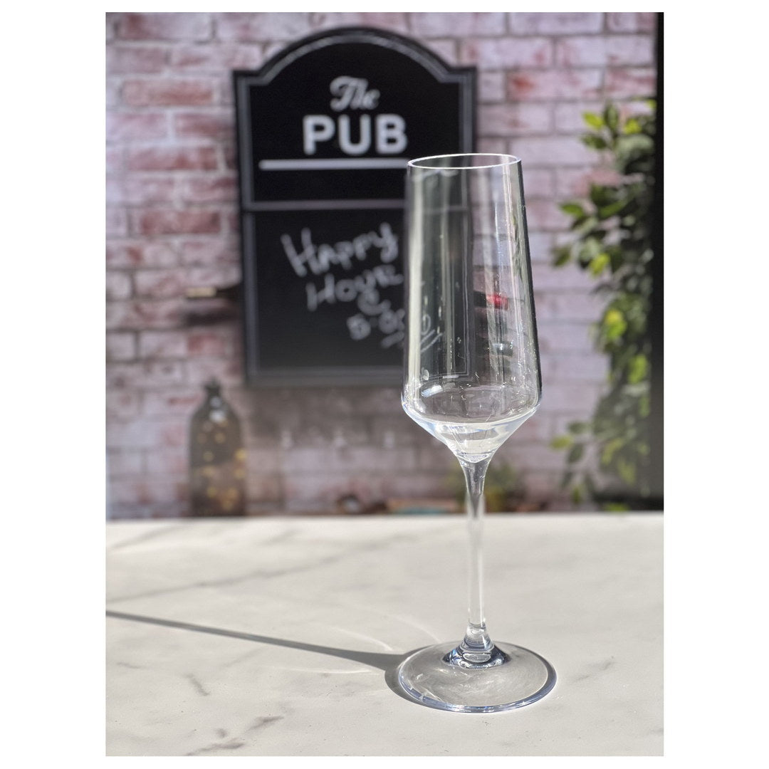 Tritan Lexington Plastic Champagne Flutes Set of 4 (10oz), Unbreakable Mimosa Glasses Plastic Champagne Glasses, Wedding Champagne Flutes