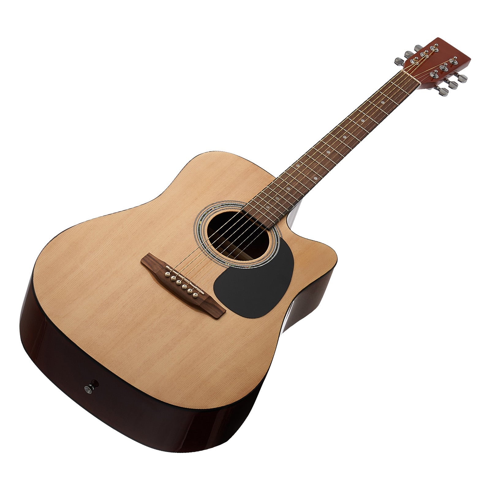 41 in Cutway Acoustic Guitar Natural Beginner Bundle with Gig Bag for Adult Solo