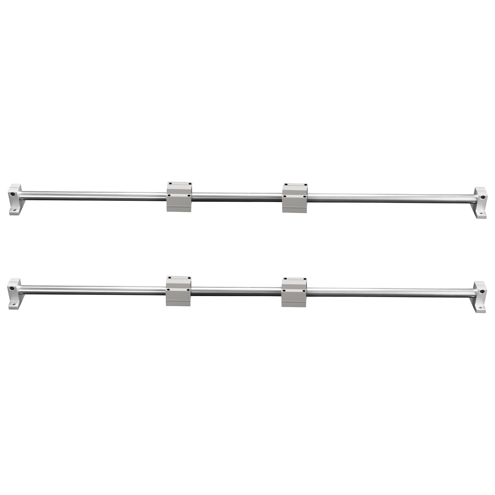 Linear Guide Rail Set, SFC20 1000mm, 2 PCS 39.4 in/1000 mm SFC20 Guide Rails 4 PCS SC20 Slide Blocks 4 PCS Rail Supports, Linear Rails and Bearings Kit for Automated Machines CNC DIY Project