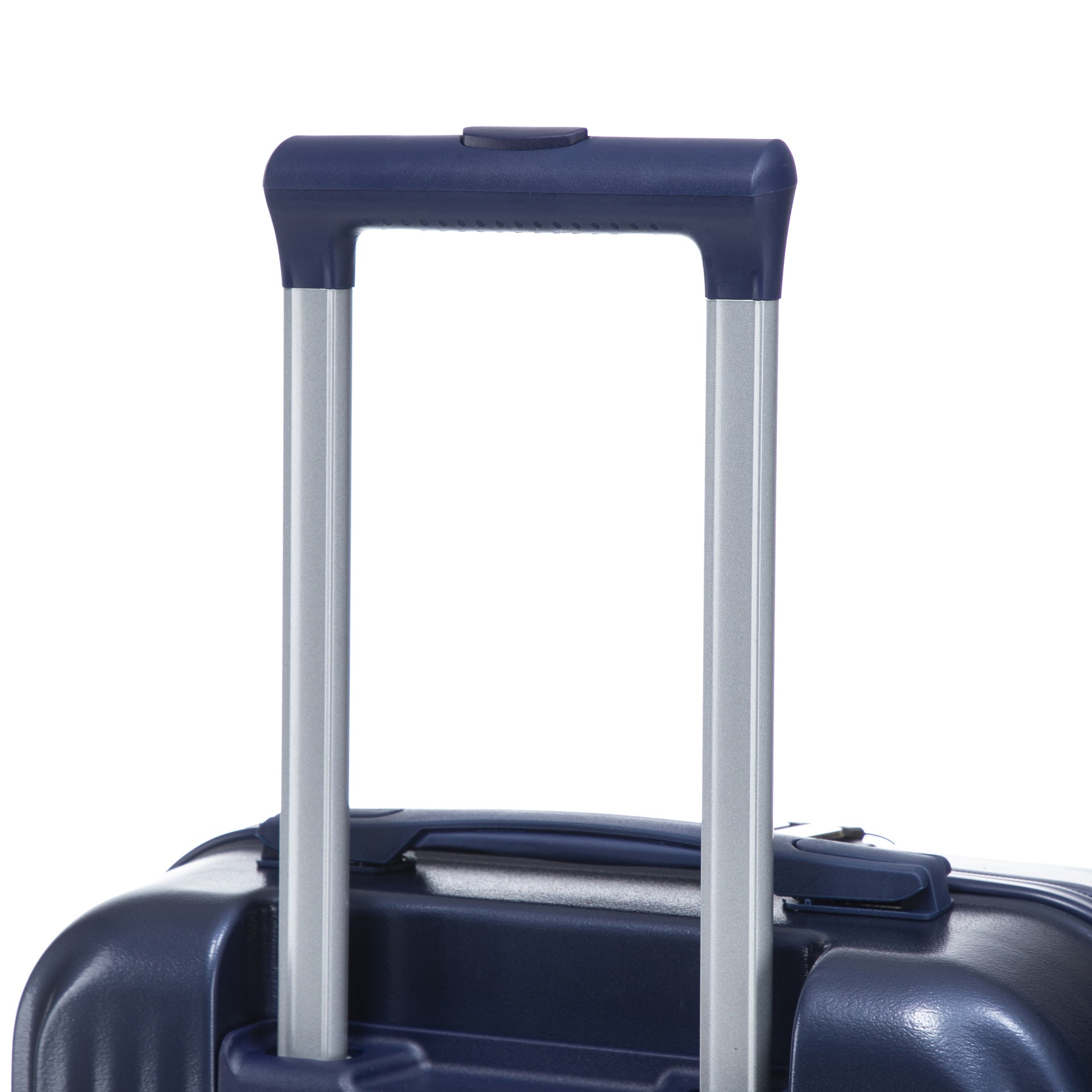 14"/20" 2 pcs/set in ABS Spinner Wheel Luggage, with Combination Lock and Front Opening Design, 14" Cosmetic Case (Navy)