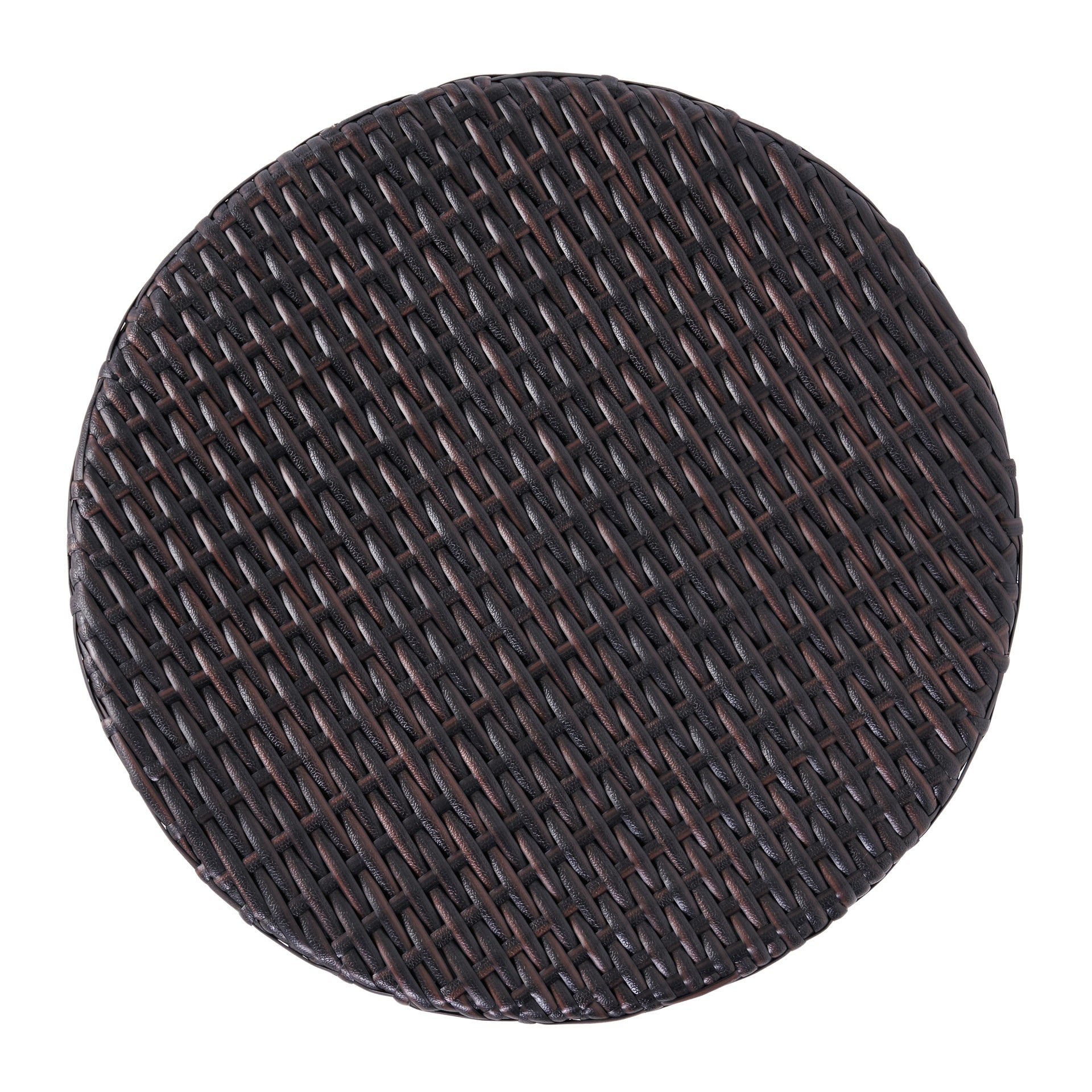 Kingstown RD Barrel Side Table,  Outdoor Wicker End Table