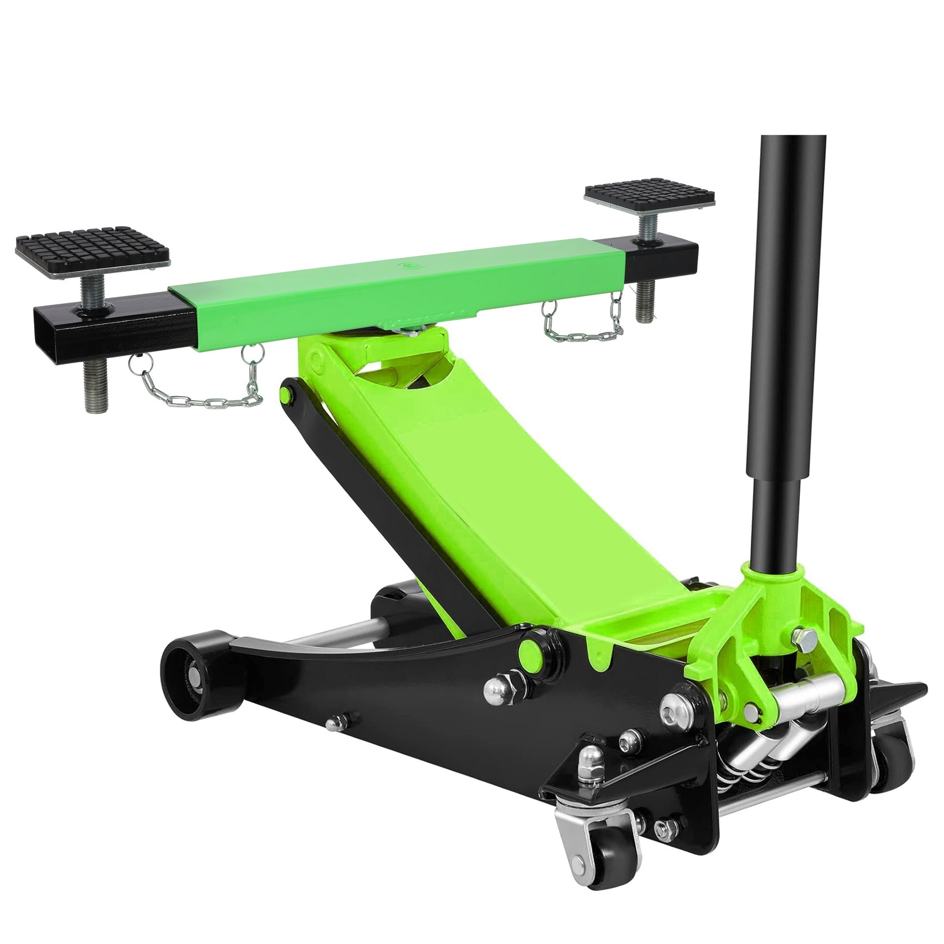 2Ton Floor Jack Cross Beam Adapter,for Floor Jacks Engine Hoist Shop Crane,Car Jack Underframe Cross Bar for Jack Cross-piece with Rubber Pads