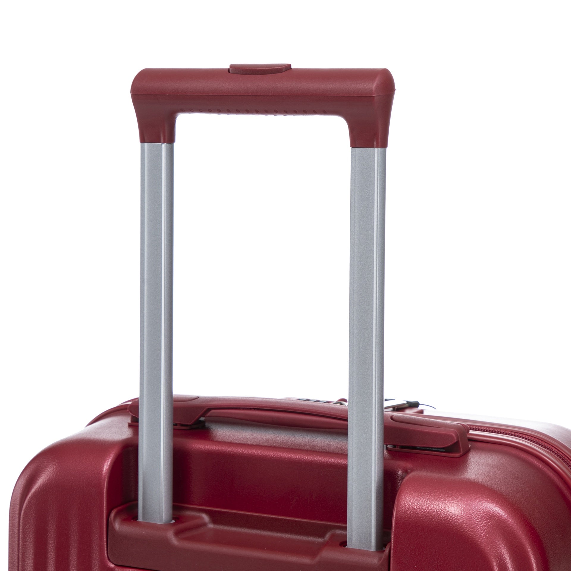 14"/20" 2 pcs/set in ABS Spinner Wheel Luggage, with Combination Lock and Front Opening Design, 14" Cosmetic Case (Red)