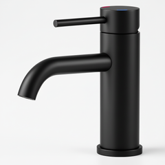 Single Handle Bathroom Faucet Lavatory Faucet Stainless Steel Single Hole-T10, Matte Black