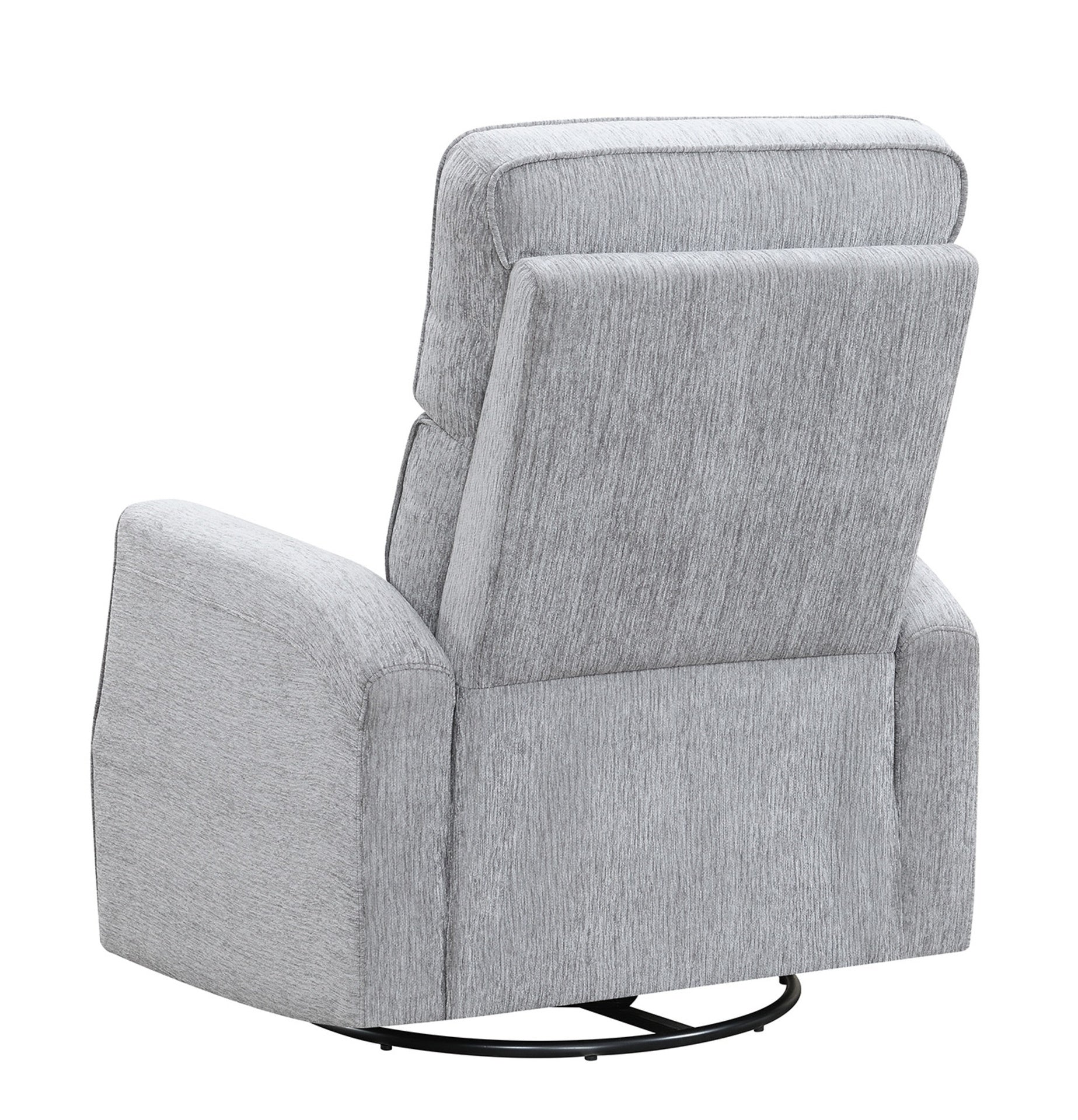 Gray Swivel Gliding Recliner