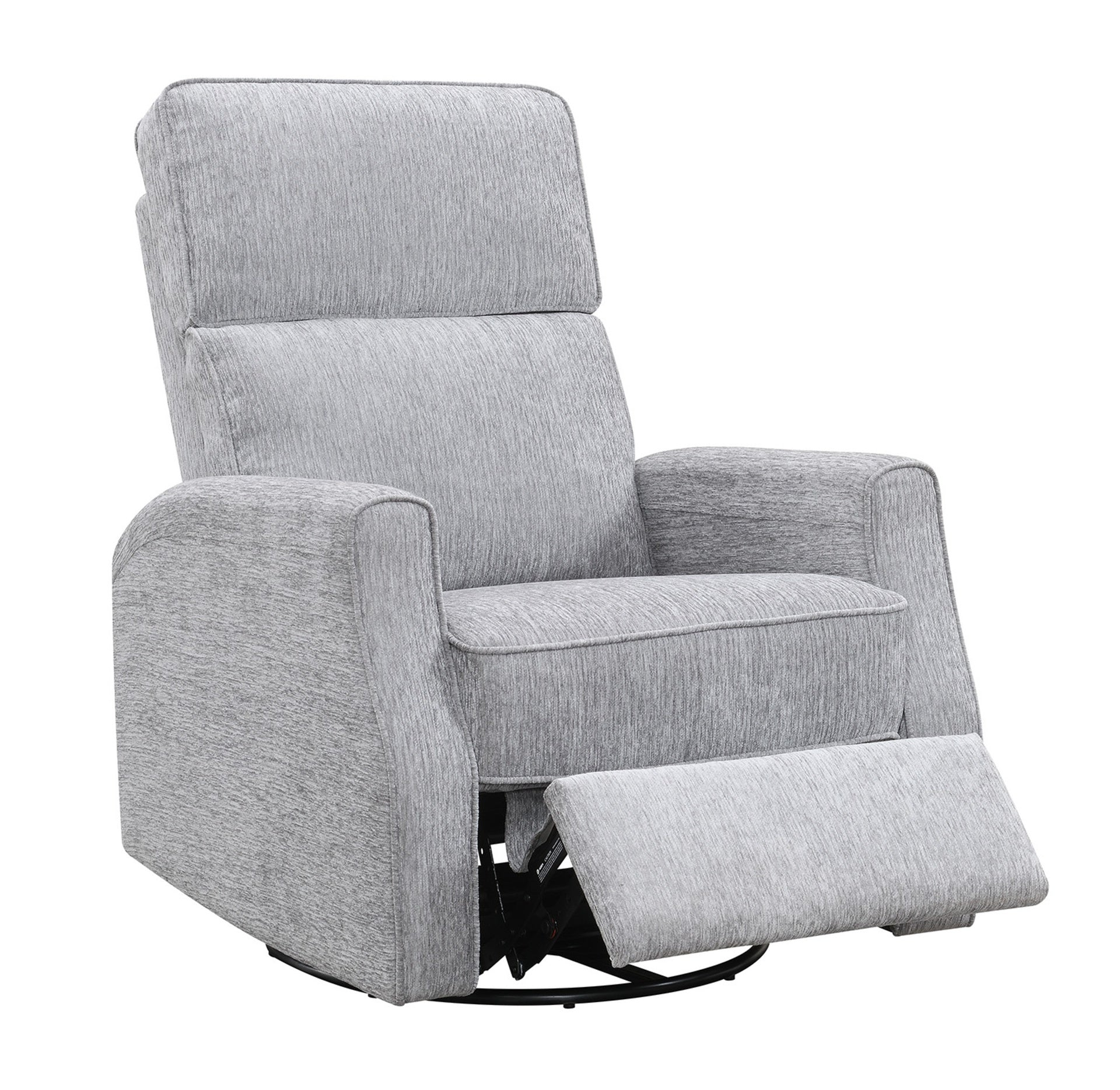 Gray Swivel Gliding Recliner