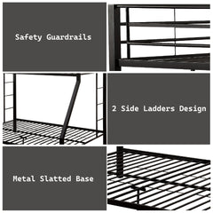 Limbra Sandy Black Finish Twin XL/Queen Bunk Bed