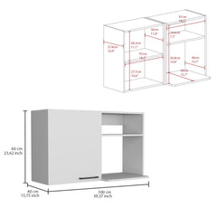Kitchen wall cabinet Burwood, White Finish