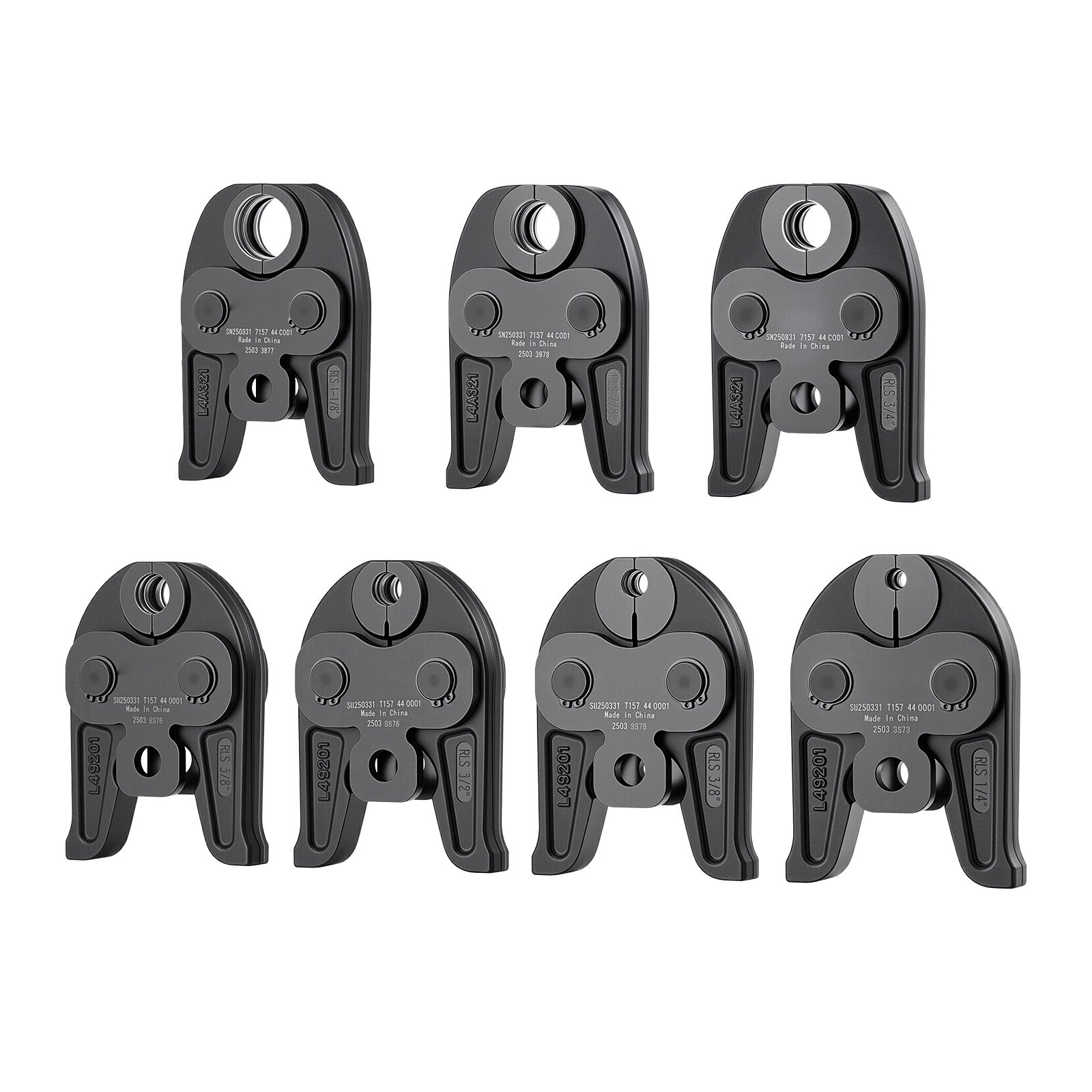 RLS Press Jaws 7PCS Pressing Jaws 1/4" to 1-1/8" for Standard Press Tools