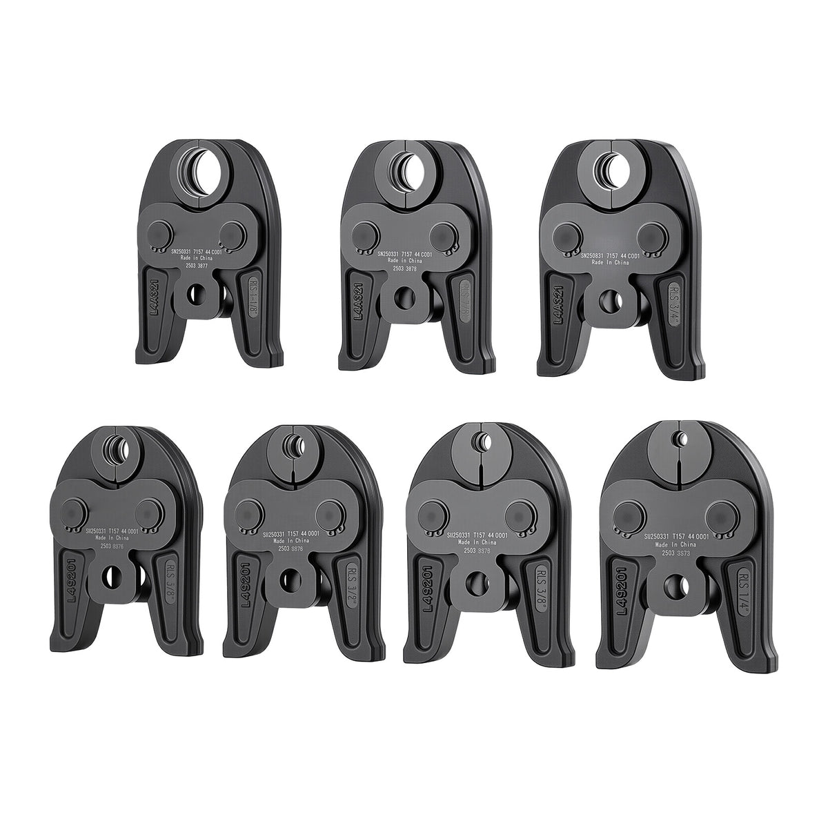 RLS Press Jaws 7PCS Pressing Jaws 1/4" to 1-1/8" for Standard Press Tools