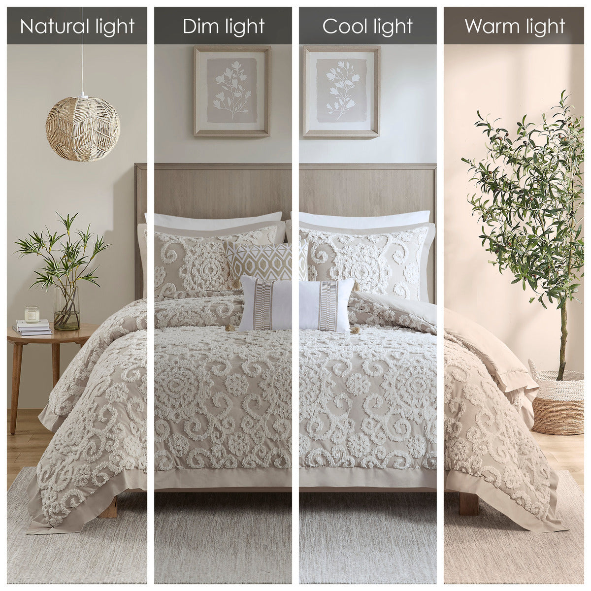 Cotton Duvet Mini Set Taupe King