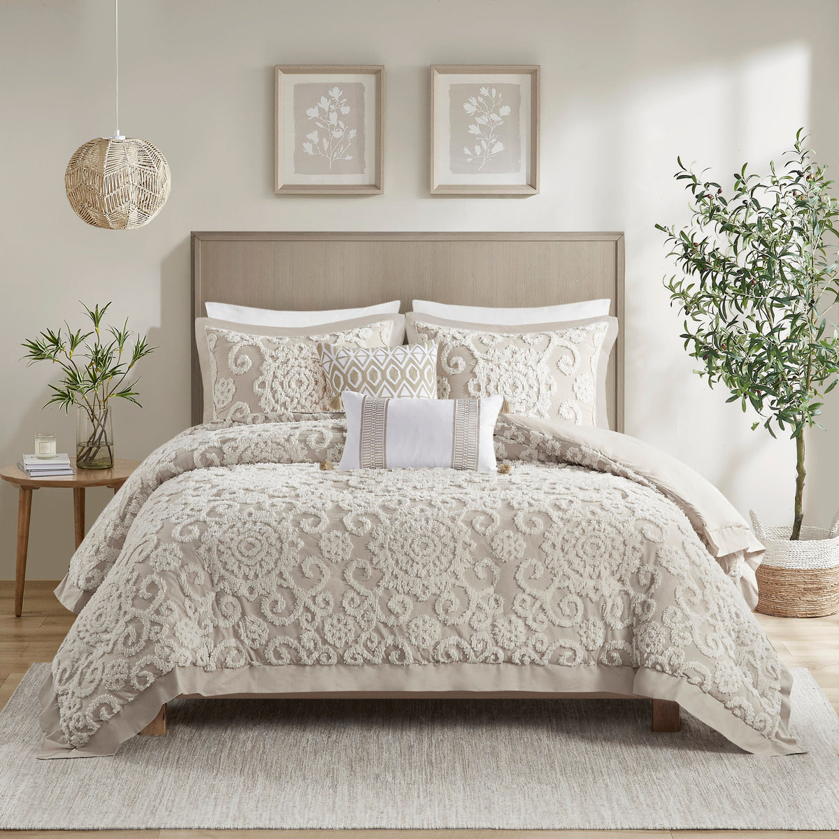 Cotton Duvet Mini Set Taupe King