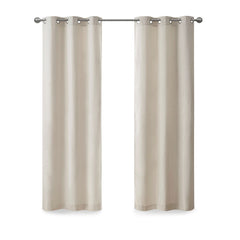 Basketweave Room Darkening Curtain Panel Pair(2 Pcs Window Panels)