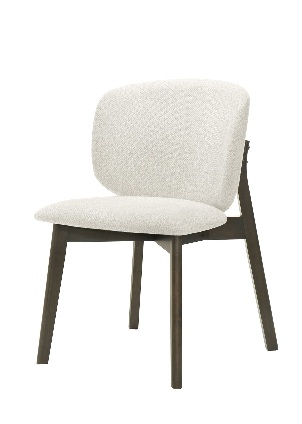 Mallin Gray Chenille & Walnut Side Chair (Set of 2)