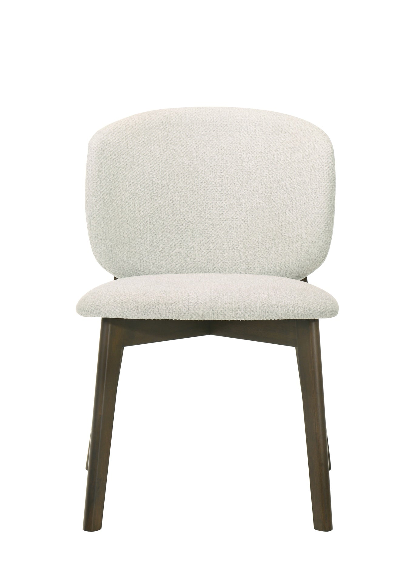 Mallin Gray Chenille & Walnut Side Chair (Set of 2)
